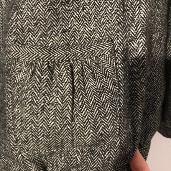 Herringbone Print Bomber Jacket - Picture 5 of 9